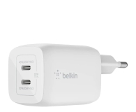 BELKIN Podwójna ścienna USB-C GaN z PPS 65 W Biała WCH013vfWH - 1082676 - zdjęcie 1